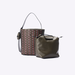 Bolsa Victoria Bucket Couro Tessere | Tempestade, Militar, Carrot