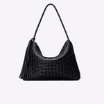 Bolsa Riva Couro Tressê | Preto