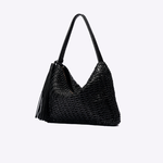Bolsa Riva Couro Tressê | Preto