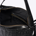Bolsa Riva Couro Tressê | Preto