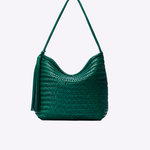 Bolsa Mahi Couro Tressê | Verde