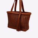 Bolsa Rani Couro Tressê | Taupe