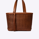Bolsa Rani Couro Tressê | Taupe