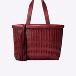 Bolsa Rani Couro Tressê | Burgundy