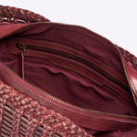 Bolsa Arya Couro Tressê | Burgundy