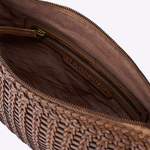 Bolsa Aruna Couro Tressê | Taupe