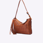 Bolsa Aruna Couro Tressê | Tan