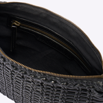 Bolsa Aruna Couro Tressê | Preto