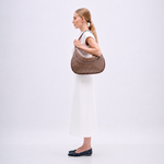 Bolsa Amy Couro Tressê Aspen | Capuccino