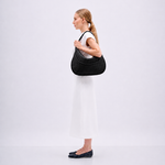 Bolsa Amy Couro Tressê Aspen | Preto
