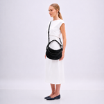 Bolsa Mini Amy Couro Tressê Aspen | Preto