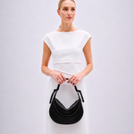 Bolsa Mini Amy Couro Tressê Aspen | Preto