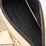 Bolsa Andy Cilindro Couro Tressê | Off White