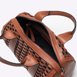 Bolsa Andy Baguete Couro Tessere | Scotch, Camurça Açaí, Café