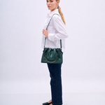Bolsa Athina Couro | Esmeralda, Ônix