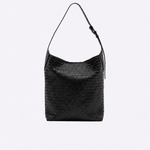 Bolsa Audrey Hobo Couro Tressê | Preto