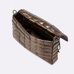 Bolsa Dominó Couro Tressê | Pewter