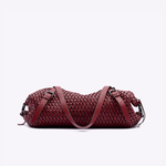 Bolsa Heide Couro Tressê Tela | Cereja