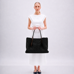 Bolsa Heritage Couro Tressê | Preto, Café