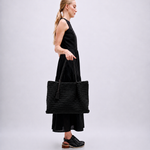 Bolsa Heritage Couro Tressê | Preto, Café