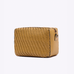 Bolsa Maya Média Couro Tela Espiral | Amarelo
