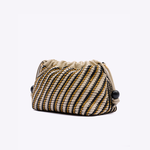Bolsa Leni Bucket Couro Tressê | Off White, Preto, Amarelo