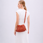 Bolsa Leni Bucket Couro Tressê | Terracota