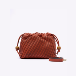 Bolsa Leni Bucket Couro Tressê | Terracota