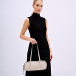Bolsa Leonora Baguete Couro | Off White