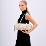 Bolsa Leonora Baguete Couro | Off White