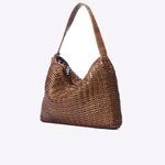 Bolsa Riva Couro Tressê | Taupe