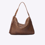 Bolsa Riva Couro Tressê | Taupe