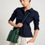 Bolsa Victoria Bucket Couro | Esmeralda