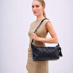 Bolsa Solange Crossbody Trama Quadrado | Preto
