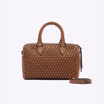 Bolsa Hilda Couro Tressê Tela | Canela