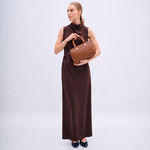 Bolsa Hilda Couro Tressê Tela | Canela