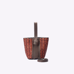 Bolsa Victoria Bucket Couro Tessere | Scotch, Camurça Açaí, Café