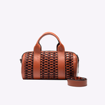Bolsa Andy Baguete Couro Tessere | Scotch, Camurça Açaí, Café