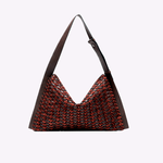 Bolsa Aya Couro Tessere | Scotch, Camurça Açaí, Café