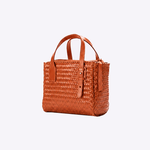 Bolsa Tote Audrey Mini Couro Tressê | Chocolate