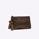 Bolsa Lolla Couro Tressê Tela | Bronze