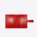 Porta Cartões com Lapela Couro | Vermelho