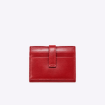 Porta Cartões com Lapela Couro | Vermelho