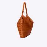 Bolsa Solange Grande Couro Tressê Tela | Havana