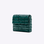 Bolsa Dominó Mini Couro Tressê | Esmeralda