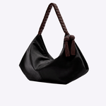 Bolsa Allegra Couro Alça Tramada | Preto