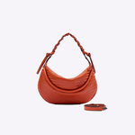 Bolsa Mini Amy Couro Tressê Aspen | Coral