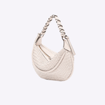 Bolsa Mini Amy Couro Tressê Aspen | Off White