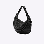 Bolsa Mini Amy Couro Tressê Aspen | Preto