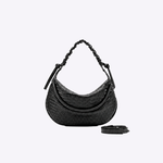 Bolsa Mini Amy Couro Tressê Aspen | Preto